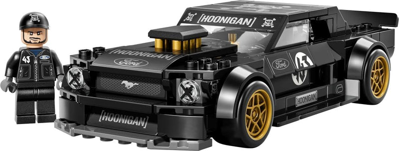 Speed Champions Ken Block's '65 Ford Mustang Hoonicorn V1 Muscle Car Toy - Model Kit w/Collectible Minifigure - Kids' Room Decor - STEM Gift for 9+ Year Old Boys & Fans - 77262