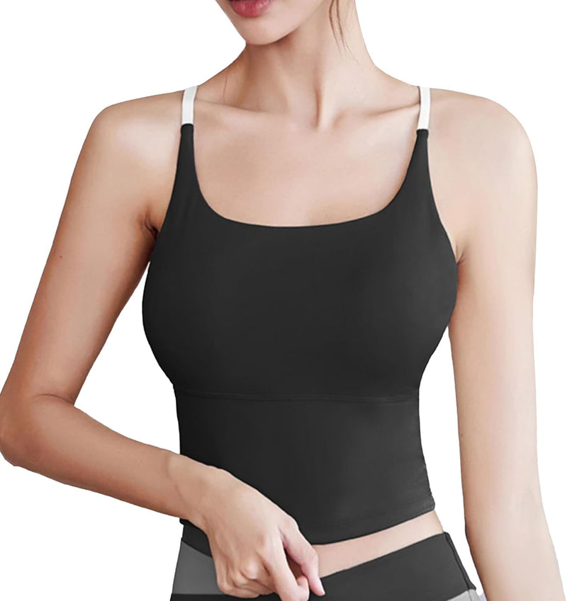 Dress Cici Strappy Longline Bra, Sports Crop Top, Yoga Bra
