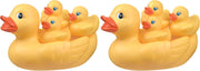 Playgro Bath Duckie - Fully Sealed Engaging Baby Toy for Development and Sensory Play, 0+ Months - 4 Count (Pack of 2) Bath ducks family