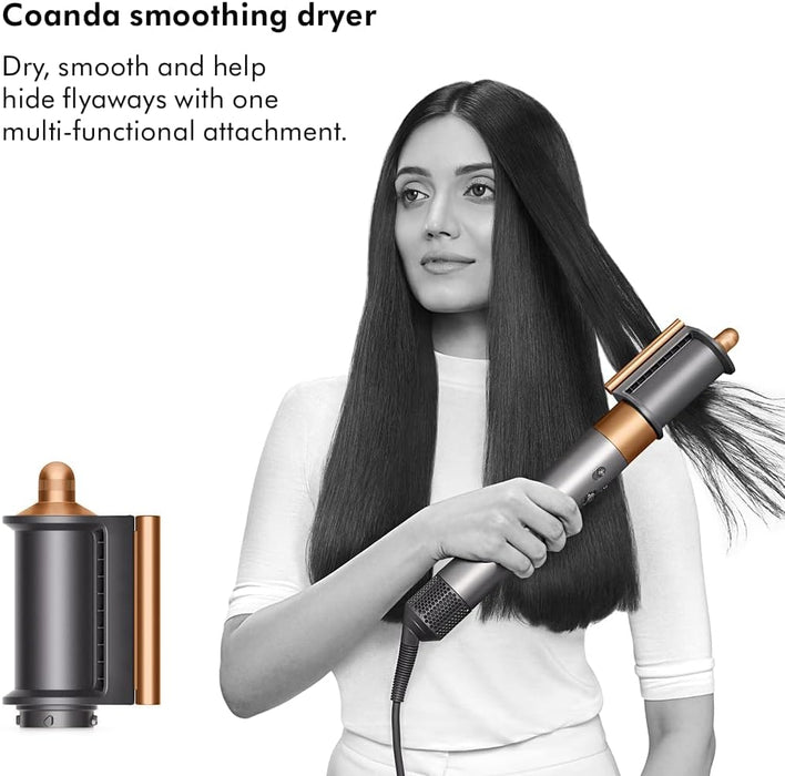 Dyson New Dyson Airwrap Hair Styler - HS05-2022 - Long (Prussian Blue/Copper) (Multi-functional Attachments Are The Perfect Alternatives to a Curling Iron, Curling Wand & Blow Dryer Brush)
