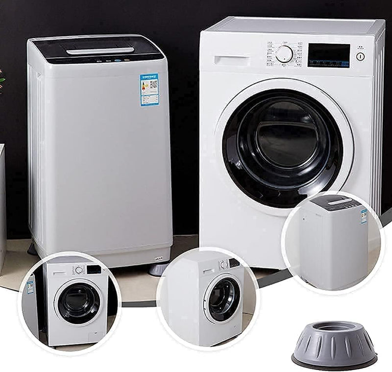 Washer Dryer Anti Vibration Pads with Suction Cup Feet, Fridge Washing Machine Leveling Feet