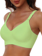 womens Ultimate Wireless Bra Full Coverage Bra - yellow