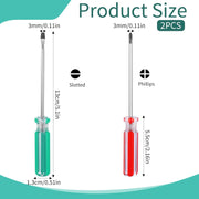Magnetic Screwdriver Set, Small Screwdriver Tool flat Head and Phillips Screw Driver, Tiny Screwdrivers for Repair Musical Instruments Home Improvement Craft