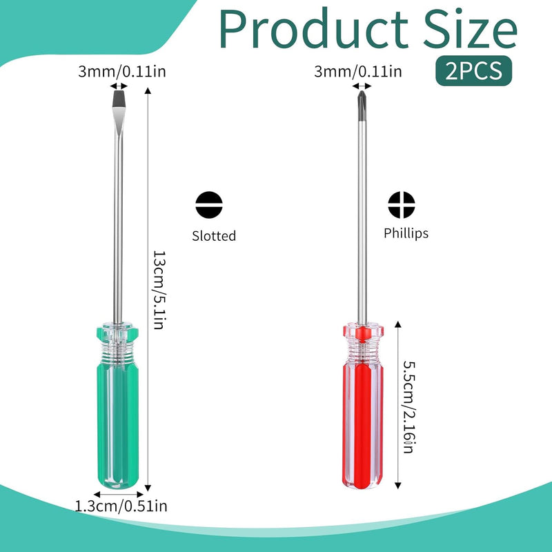 Magnetic Screwdriver Set, Small Screwdriver Tool flat Head and Phillips Screw Driver, Tiny Screwdrivers for Repair Musical Instruments Home Improvement Craft