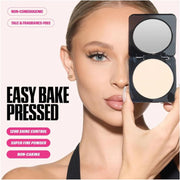 Beauty Easy Bake Pressed Powder, Cherry Blossom Cake, Matte Finish, Light Coverage, Vegan, Cruelty Free