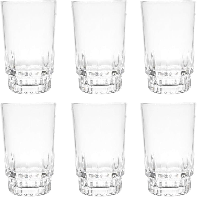Royalford 6 Pieces Glass Set, Clear - 6 pieces