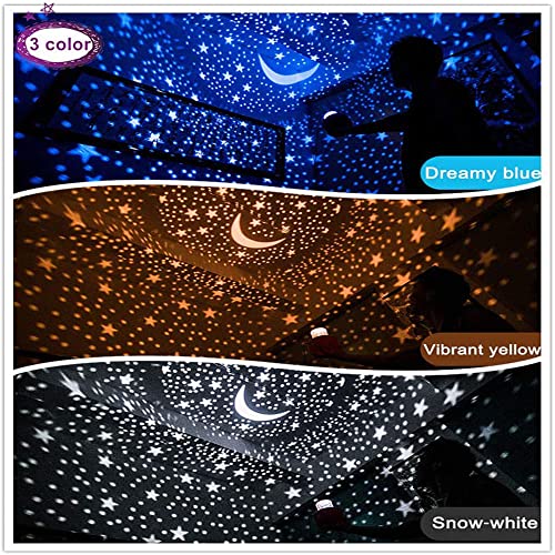 Zenzres Night Lights for Kids, Multifunctional Star Projector Lamp Night Light for Boys and Girls Birthday Gifts, Best Gift for Baby’s Bedroom, 5 Colorful Films