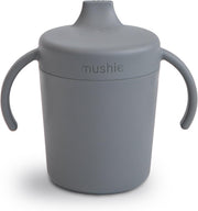 Trainer Sippy Cup - BPA-Free Baby Cup with Removable Lid & Easy-Grip Handles - Dishwasher Safe Danish-Designed Toddler Cup for 6+ Months - 230ml Capacity Sage - Smoke