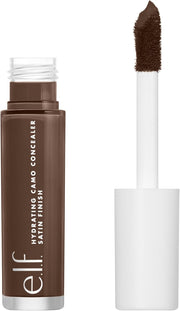 e.l.f. Hydrating Camo Concealer Lightweight Full Coverage Long Lasting Conceals Corrects Covers Hydrates Highlights Satin Finish 25 Shades AllDay Wear 0.20 Fl Oz, Light Beige, 1 count - Rich Brown
