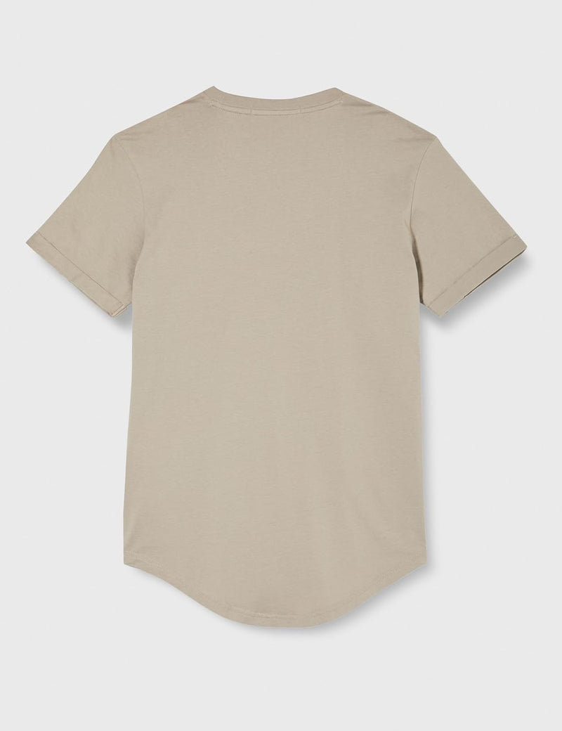 Calvin Klein Jeans Men's Badge Turn Up Sleeve S/S Knit Tops