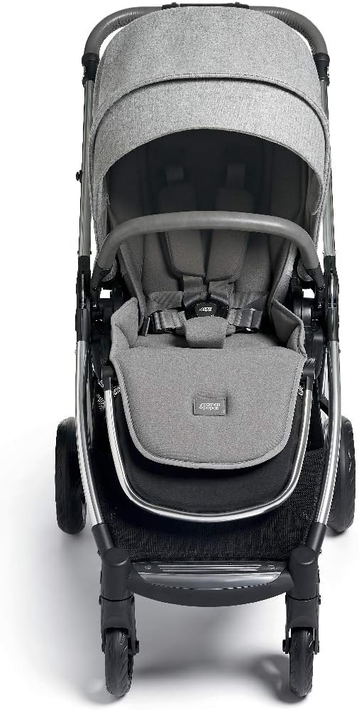 Mamas & Papas Flip XT3 Pushchair, Buggy, Pram, One handed Fold, Large Hood, 11.3 kg - Skyline Grey