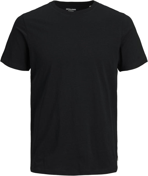 mens JJEORGANIC Basic Tee O-Neck T-Shirt (pack of 1) - Black/Black