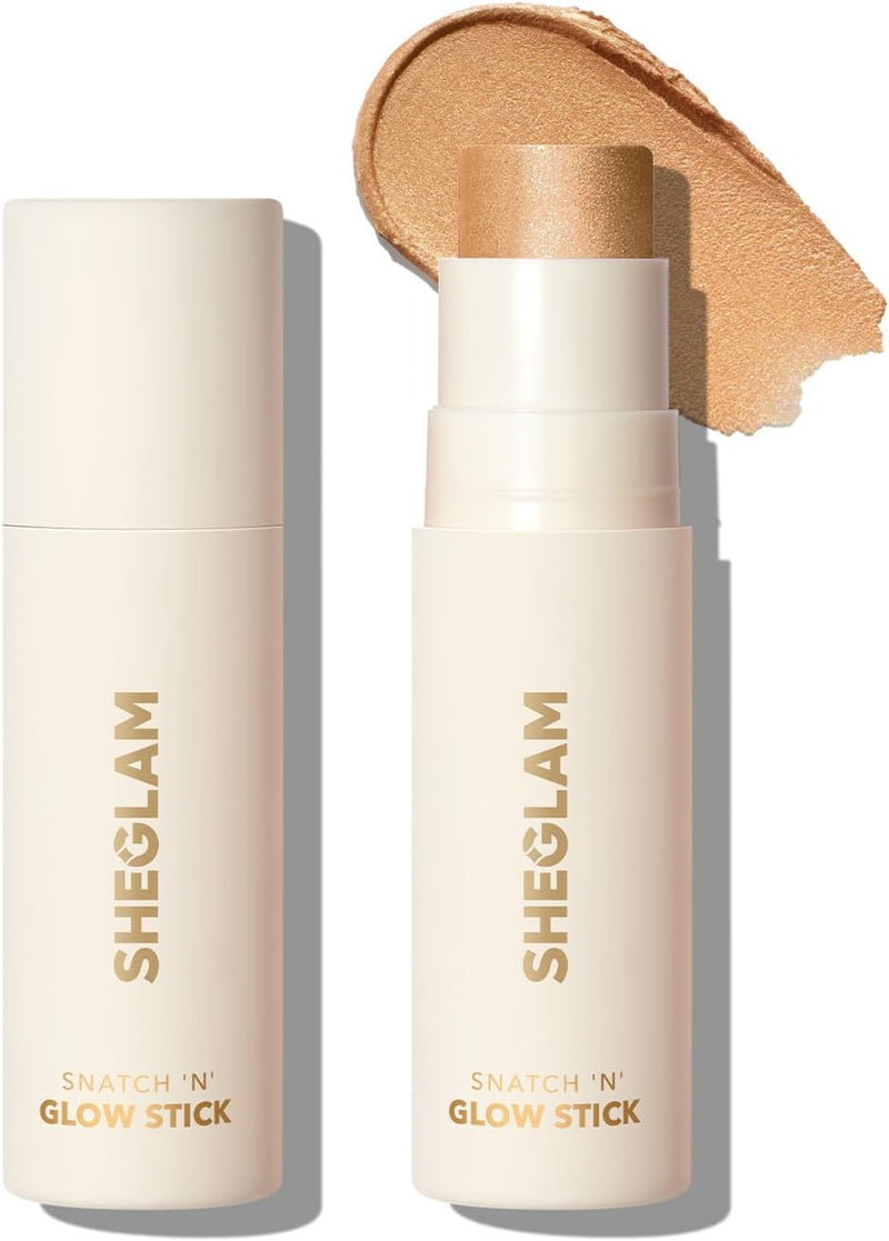 Snatch 'n' Glow Stick - Cream Highlighter Makeup Stick Long Wear Brightening Non-Caking Highlighter Face Makeup (Vanilla Frost) - Tea cake