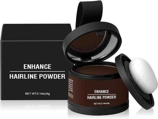 Magic Root Cover Up, Instant Hairline Powder, Long Lasting Coverage, Constituent Hair Color, Root Touch Up, Travel Design (11 Light Brown) - #06 Dark Brown