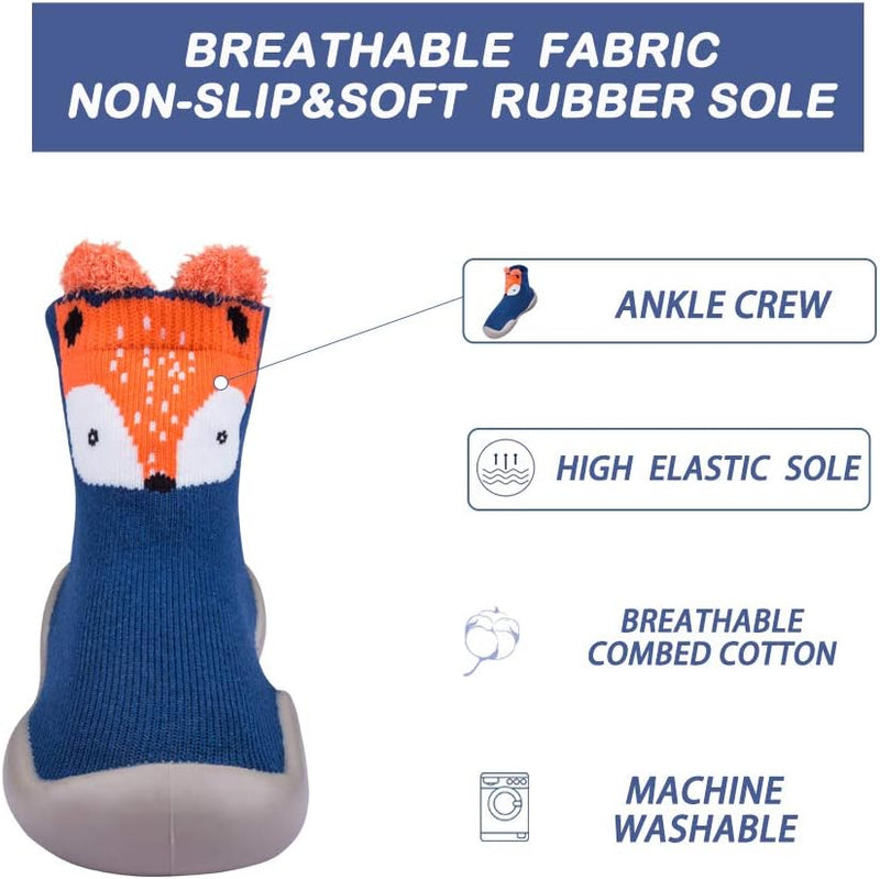 Baby Toddler Non-Skid Sock Shoes Indoor Slipper Breathable Cotton Mesh Lightweight Sole Infant Boy Girls Kids Children
