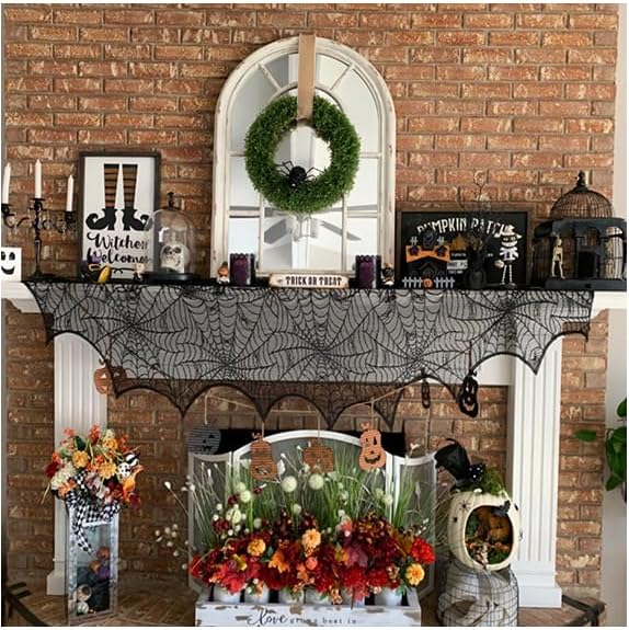 B-COOL Black Sequin Backdrop Curtain Glitter - Halloween Black Backdrop 2 Panels 4ftx8ft Curtain Drapes Shiny Background for Parties Shimmer Wall Backdrop Cloth