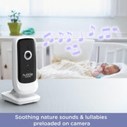 Hubble Nursery View Premium Twin Baby Monitor 5" Split-Screen Display, 2 Cameras, 2-Way Talk, Infrared Night Vision, Digital Zoom, Temp Sensor, 300m Range, Lullabies, Works with HubbleClub App