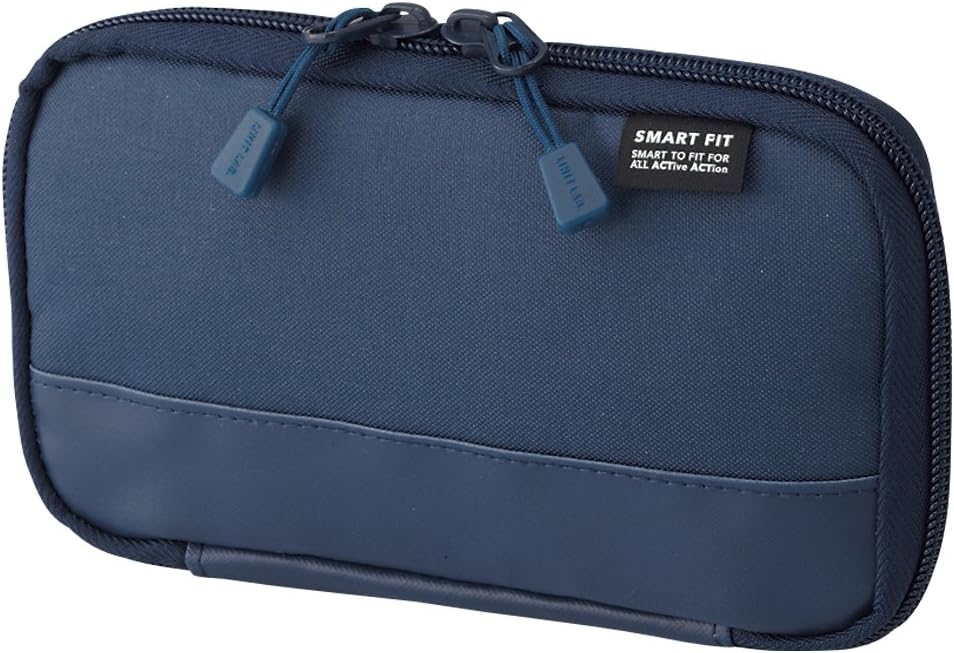 LIHIT LAB Compact Pen Case (Pencil Case), Water & Stain Repellent,3.5" x 6.5'', Navy (A7687-11) – image 5