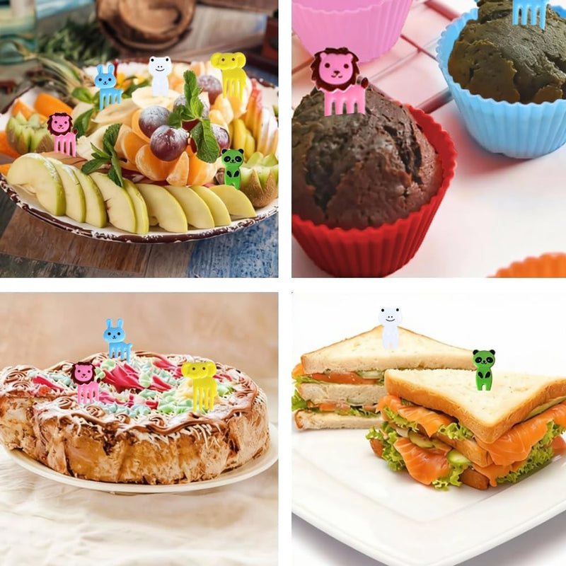 54 PCS Silicone Lunch Box Dividers, Lunch Box Accessories, Suitable for Children's Lunch Accessories Set
