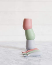 ez pz Ezpz Tiny Cup (Sage) - 100% Silicone Training Cup For Infants - Designed By A Pediatric Feeding Specialist - 4 Months+, EUtss001, Infants Training Cup