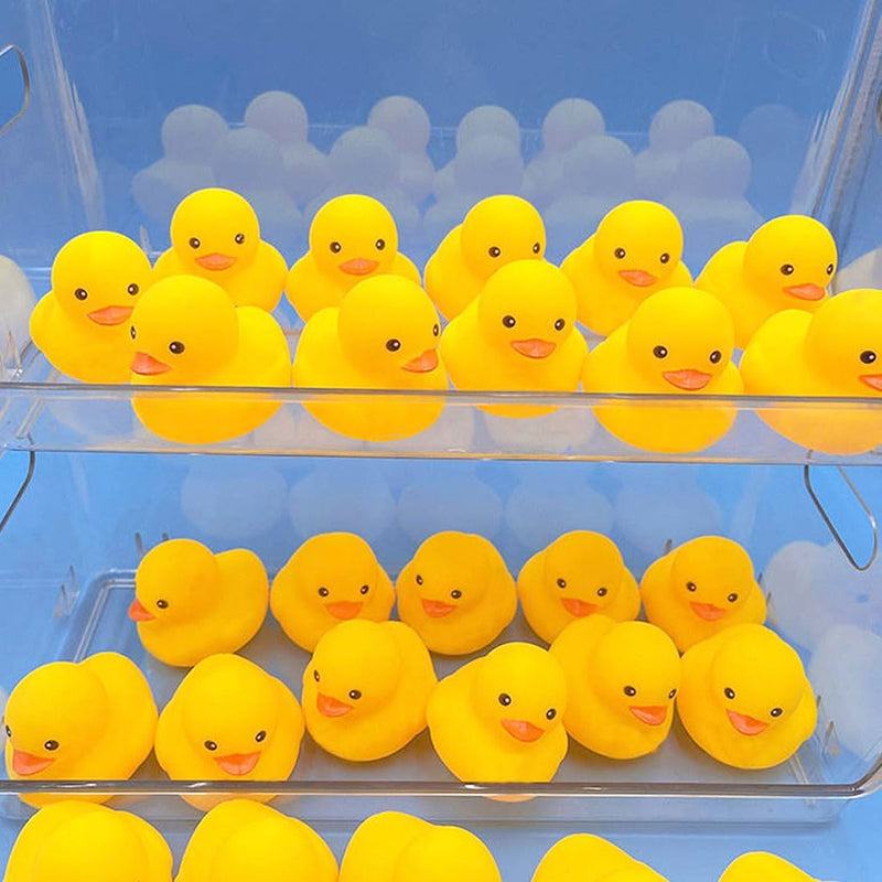 AIYUENCICI Bath Duck Toys 12 PCS Yellow Rubber Ducks Squeak & Float Ducky Baby Shower Pool Toy for Toddlers Kids Boys Girls