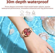 Ladies' wristwatches, quartz wristwatches for girls, luminous hour hands, water-resistant, ultra-thin, suitable for casual commuting and matching with ladies and students