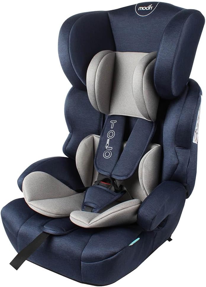 The Moon Brand Tolo Car Seat – Baby Travel Gear for Kids (9m to 11yrs) – ForwardFacing Child Booster Seat w/ Adjustable Headrest – Group 123 Comfort Car Accessories – Green