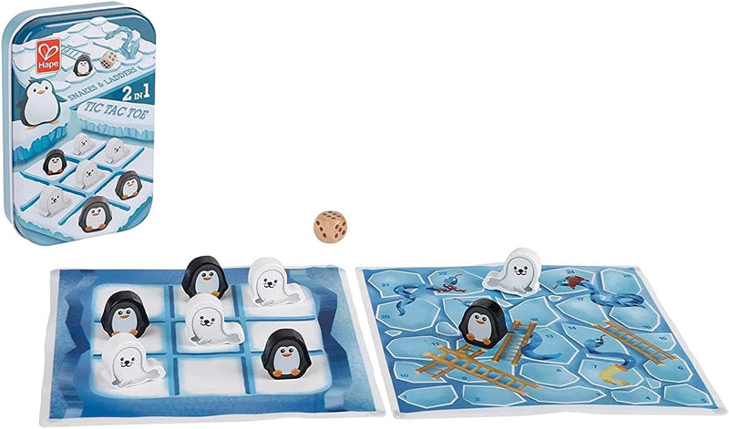 Hape Gone Fishin' Magnetic Fishing Game Travel-Friendly Toy 8 Numbered Fish & Rod Interactive Play for Kids Develops Motor Skills & Math Concepts Travel Toy Magnet Toy Pocket Toys 2Y+ - 8cm x 15cm x 3cm 2-in-1 Tic Tac Toe