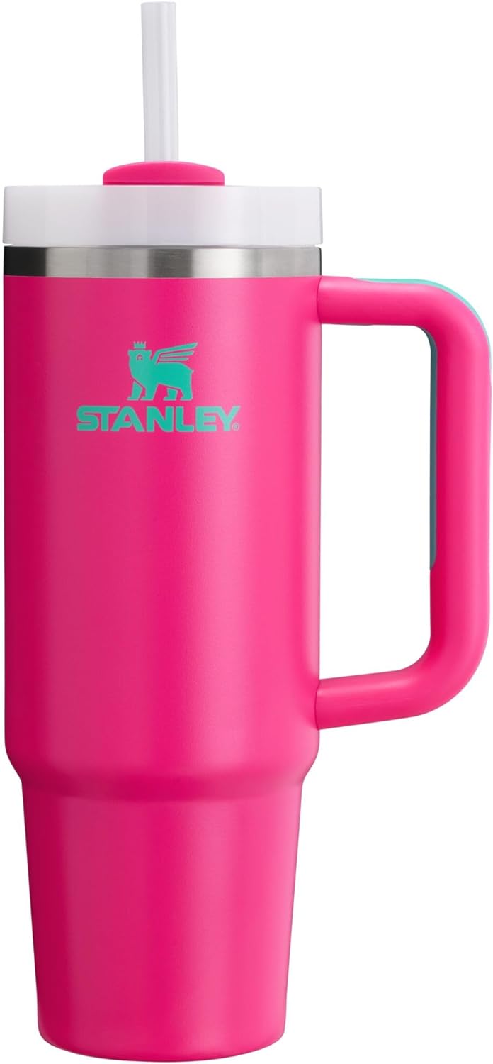 Stanley Quencher H2.0 Tumbler with Handle & Straw 40 oz | Twist On 3-Way Lid | Cupholder Compatible for Travel | Insulated Stainless Steel Cup | BPA-Free | Seafoam