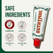 Euthymol Original Toothpaste 75ml, No Fluoride, Anti-Plaque, Antibacterial, Cavity Protection, Teeth & Gums Clean and Healthy, Cool Mint Refresh, Daily Oral Enamel Dental Care - 75 ml (Pack of 1)