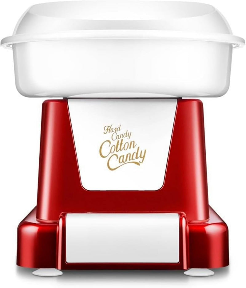 Jaffiust Cotton Candy Machine Premium Candy Floss Maker 500W, Carnival Style 32cm x32cm Red - Red