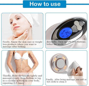 Cavitation Machine 4 in 1 Ultrasonic RF LED Warm Vibration Fat Cellulite Remover Machine with Smart LCD Skin Tightening Lifting Rejuvenation Body Shaping Beauty Device for Waist Thigh Arm Leg