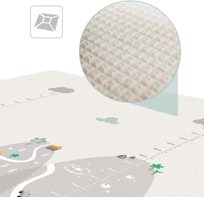 Delopik Foldable Baby Play Mat, Waterproof Foam Floor Baby Crawling Mat -FR137-1 (150 * 180 cm) (Multi Design)