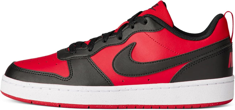 Nike Court Borough Low Recraft unisex-child Sneaker - UNIV RED/BLACK-WHITE