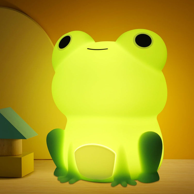 OkiyiD Duck Night Light, Cute Duck Gift for People, Dormitory Decorative Light, ABS+SIL, Touch Control, Portable Rechargeable Dimmable, Best Choice for Gift Giving - green