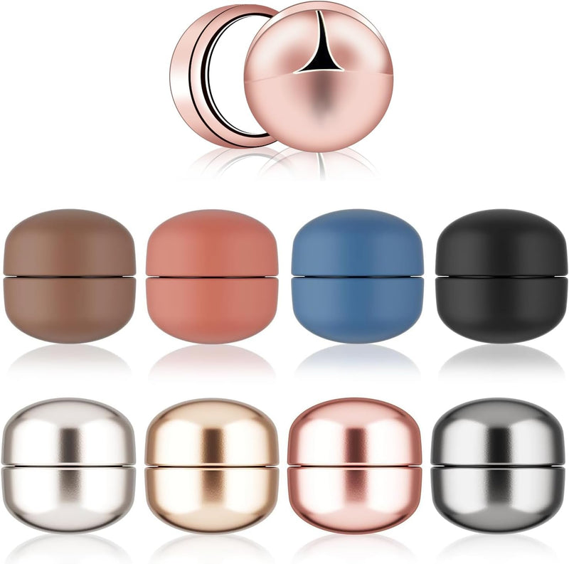 KEWAYO 8 Pieces Magnetic Hijab Pins, Shiny and Matte, 8 Color, for Scarf Knitwear Hats Lapel