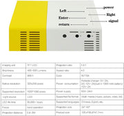 Mini Projector,Portable Projector for iPhone,Kids Gift,Small Outdoor,Led Video Projectors for Home Theater Movie with HDMI USB TV and Remote Contro YG300 PLUS l