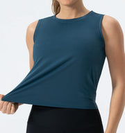 THE GYM PEOPLE Ice Silk Workout Tops for Women Quick Dry Muscle Gym Running Shirts Sleeveles