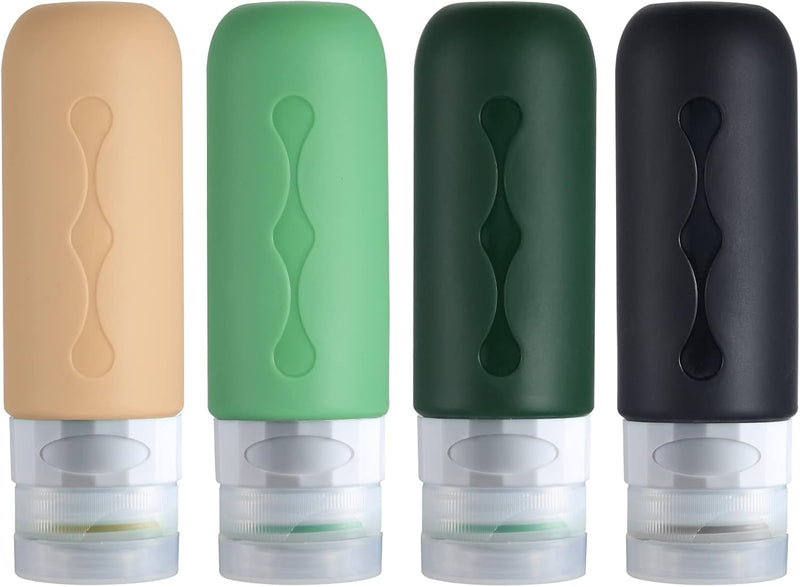 Gemice Bottles for Toiletries Tsa Approved Travel Size Containers BPA Free Leak Proof Refillable Liquid Travel Accessories for Cometic Shampoo and Lotion Soap