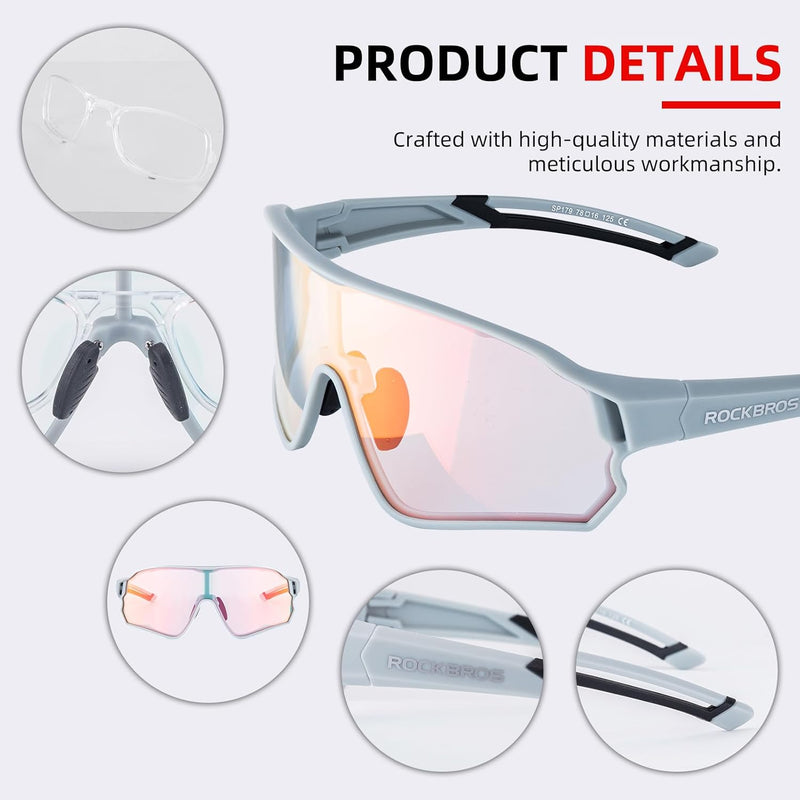 ROCKBROS Polarized Sunglasses UV Protection for Women Men Cycling Sunglasses