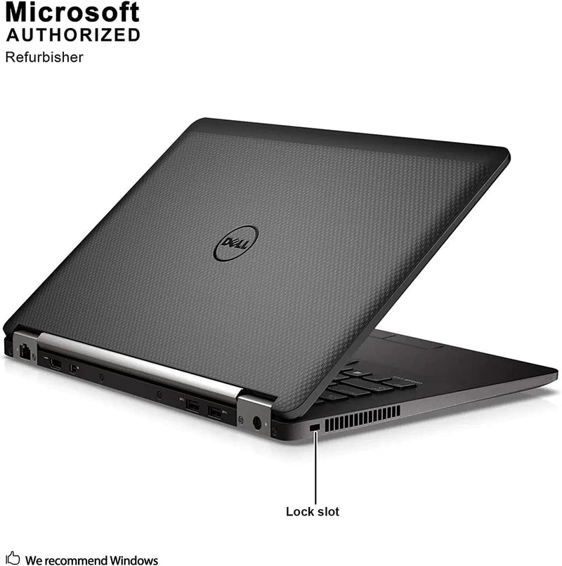 Dell (Refurbished) Latitude E7470 14in Laptop, Core i5-6300U 2.4GHz, 8GB Ram, 256GB SSD, Windows 10 Pro 64bit
