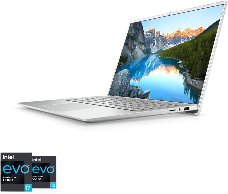 Dell Inspiron 14 7400 Ultraslim Laptop, 11th Gen Intel Core i5-1135G7, 14.5 Inch QHD+, 256GB SSD, 8 GB RAM, Intel® Iris® Xe Graphics, Win 10 Home, Eng Ar KB, Silver