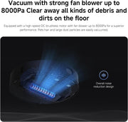 Xiaomi Robot Vacuum S10T, Smart LDS Navigation, 8000Pa Powerful Suction, 5200mAh Large Battery Capacity, 2-in-1 Vacuum and Mop, App Control, Pet Hair & Carpet Cleaning, Black