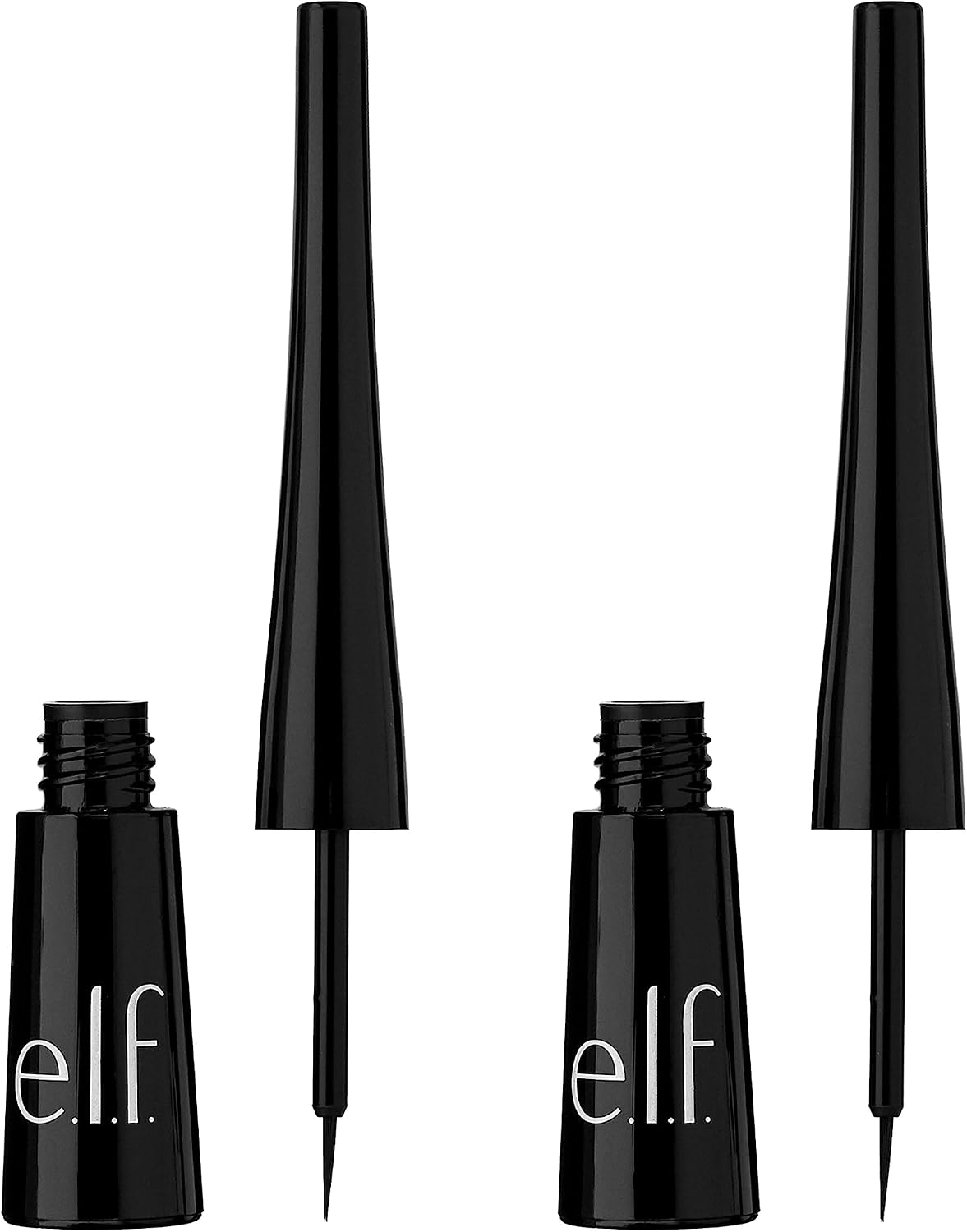 e.l.f. Expert Liquid Liner, High-Pigmented, Extra-Fine Liquid Eyeliner For Precise Definition, Long-Lasting, Vegan & Cruelty-Free, Jet Black, 0.14 oz, 2 count(Pack of 1) – image 1