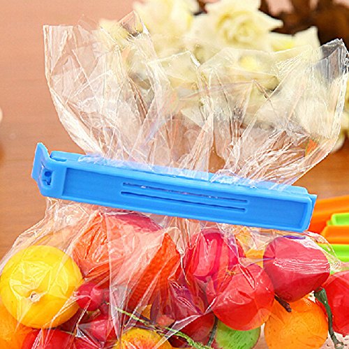 30 pcs Plastic Bag Sealing Clips for Snacks Bag Clips for Food Storage Clips in Fridge Freezer or Cupboards 11cm