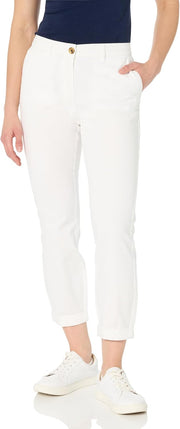 womens Montauk Chino Pants Pants - Bright White