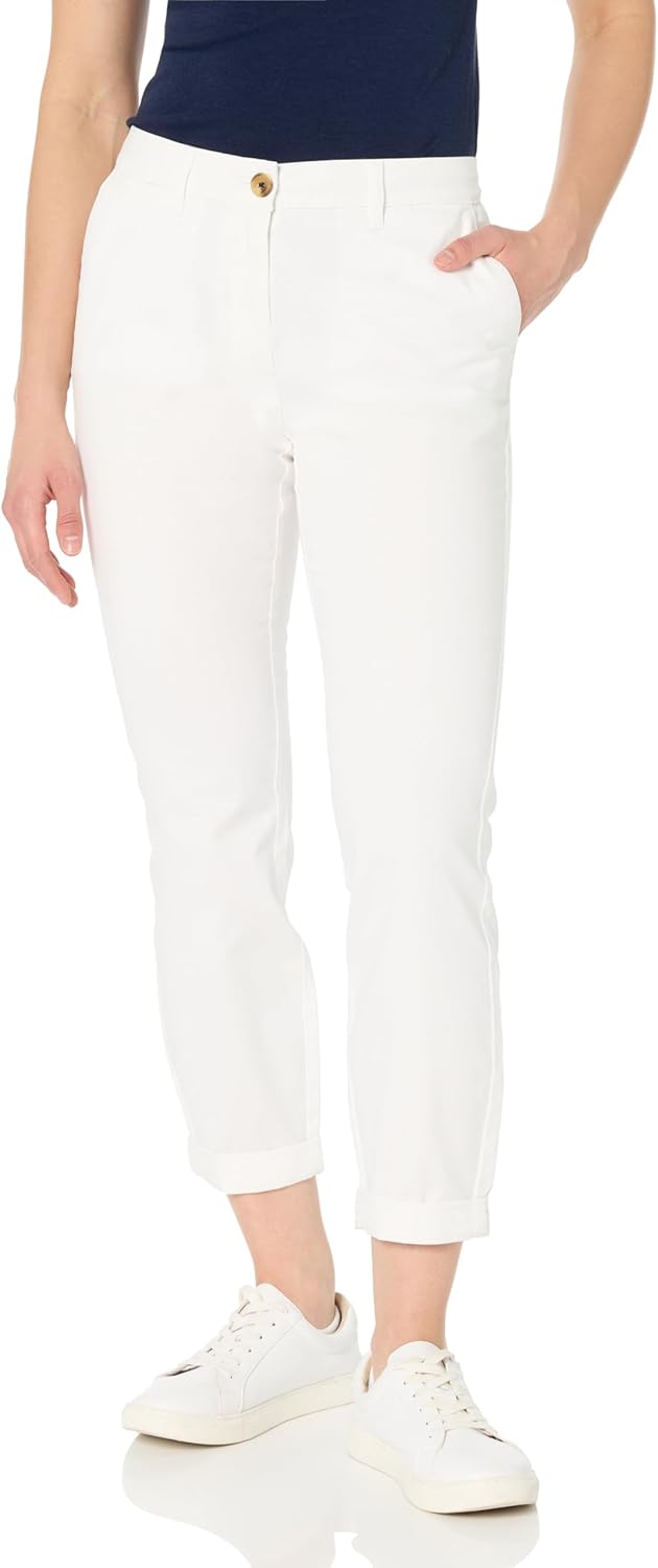 womens Montauk Chino Pants Pants - Bright White