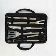 Cotton Home Premium Stainless Steel 5 pieces BBQ Grill Tool Set includes Knife Brush Fork Spatula Tong with Oxford Bag Ultimate Grilling Companion for BBQs camping picnics Unique Kitchen Gadgets Gift