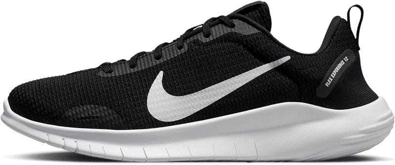 FLEX EXPERIENCE RN 12 womens LACED SHOES - BLACK/WHITE-DK SMOKE GREY