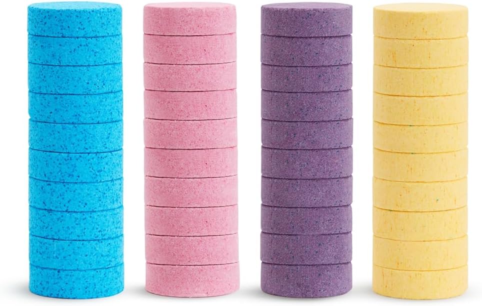 Munchkin Color Buddies Moisturizing Bath Bomb Refills, colorful and fun, bath time activity, 24 Months and above, Pack of 40 – image 1